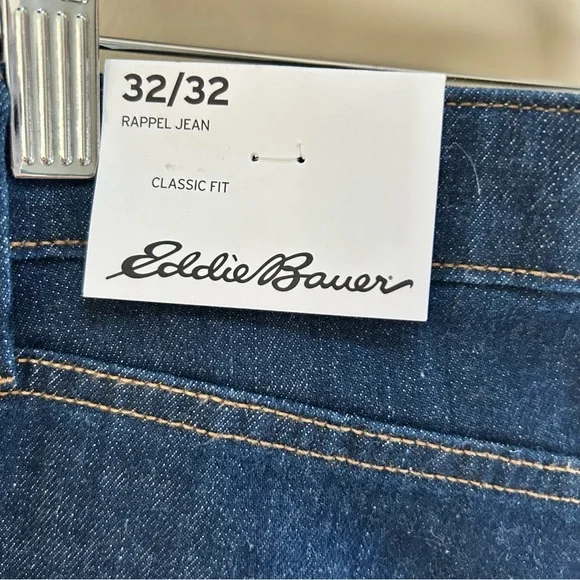 Eddie Bauer ~new Men’s Rappel First Ascent 32/32 Classic Fit Jeans - Picture 4 of 16